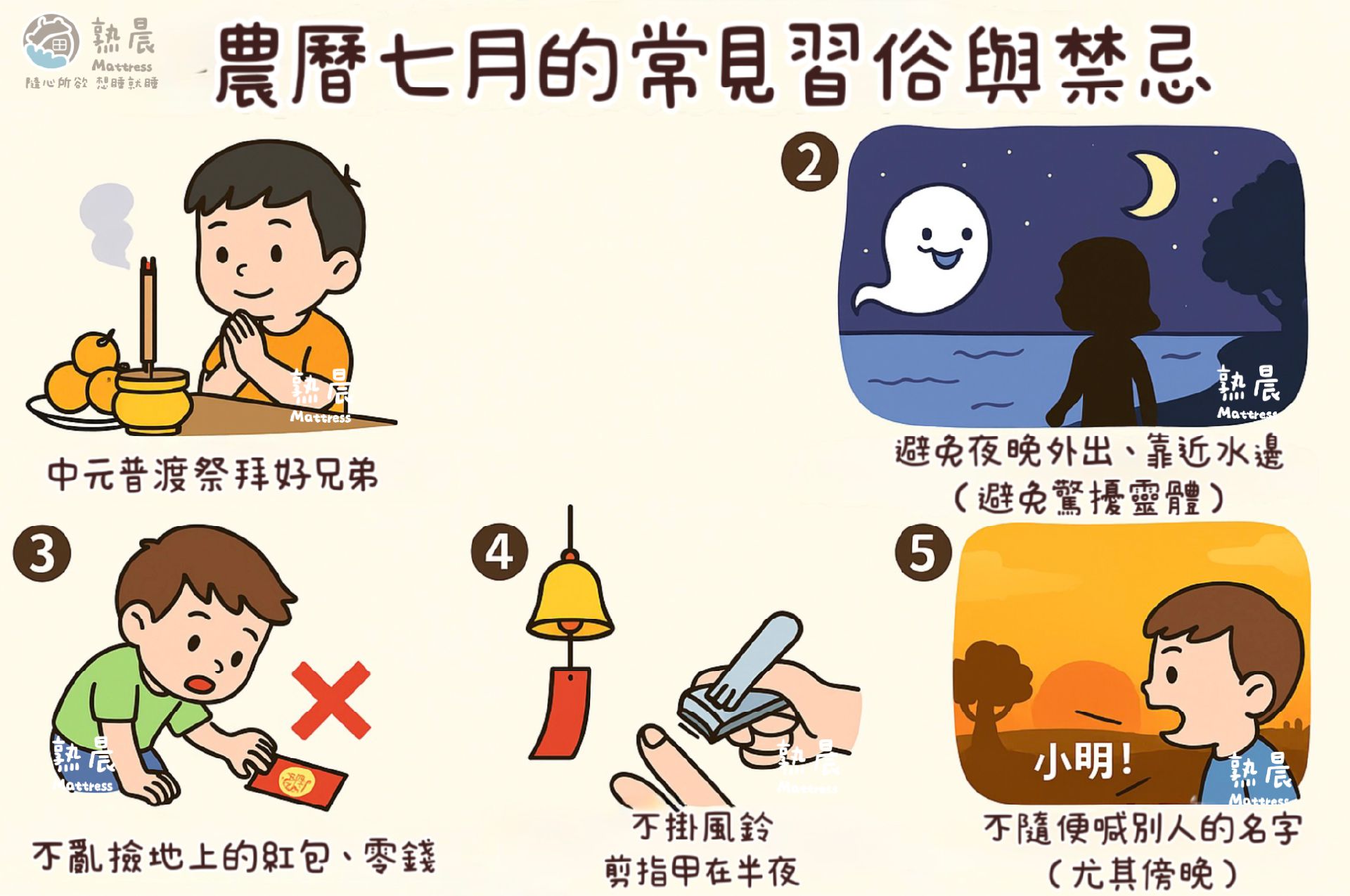農曆七月常見習俗與禁忌